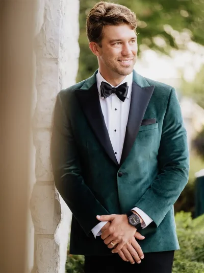 Hunter Green Velvet Tuxedo
